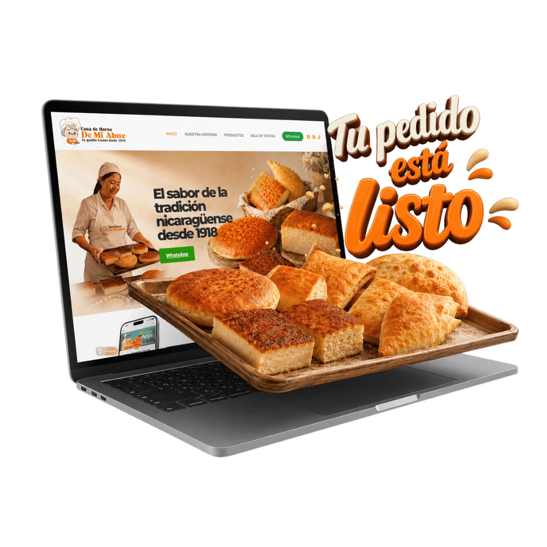 Mockup sitio web Cosa de Horno de Mi Abue
